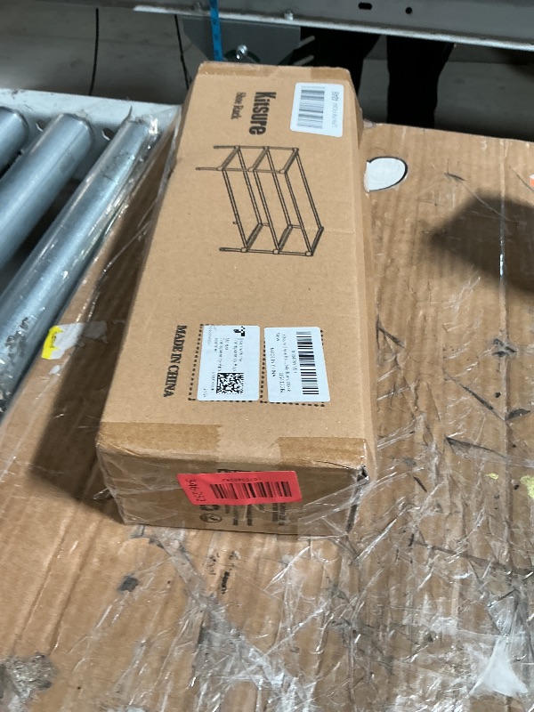 Photo 1 of ***MISSING PARTS***
Kitsure Shoe Rack - Non-Woven Shoe Rack Shelf, Shoe Organizer for Closet, Entryway, Garage & Corridor, Stackable Shoe Shelves, 27.5" Wide - 3 Tier, Black