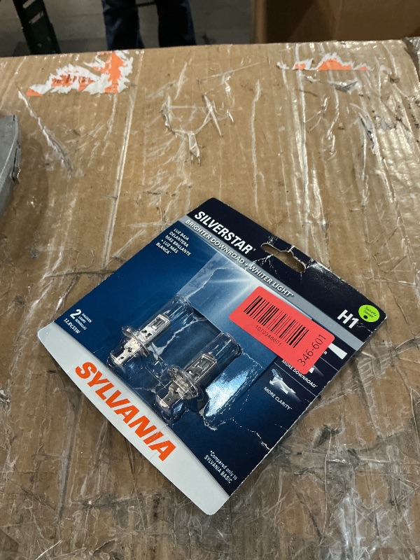Photo 1 of ***LIKE NEW/OPEN BOX***SYLVANIA - H1 SilverStar - High Performance Halogen Headlight Bulb, High Beam, Low Beam and Fog Replacement Bulb, Brighter Downroad with Whiter Light (Contains 2 Bulbs)