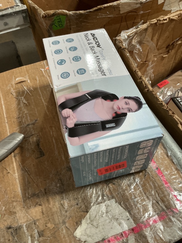 Photo 1 of ***MISSING PARTS***
AMZPONY® Cordless Neck Massager for Pain Relief Deep Tissue, Rechargeable Shiatsu Neck and Back Massager with Heat Kneading Shoulder Massage for Body Muscle Pain Relief,Gifts for Dad Mom Friends
