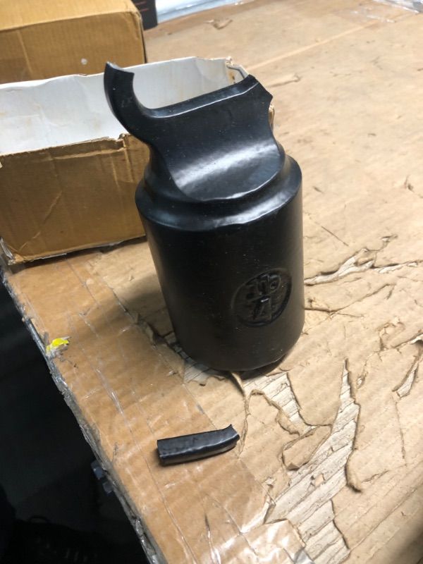 Photo 1 of ** minor damage at the top**
CRAFTSMAN ROAD Cast Iron Door Stop – Decorative, Weighted Heavy Door Weight – 4lb Antique Free Standing – 6” x 3” Non Slip Cast Iron Door Stopper with Handle (Black)