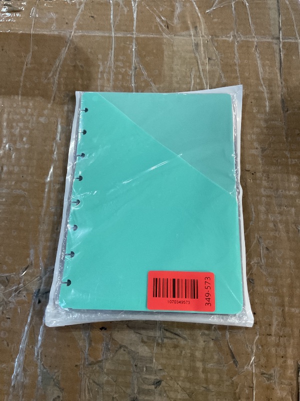 Photo 1 of ?5.5×8.5 inch? 10Pcs Junior Size Discbound Pocket Dividers DiscBound Binder Dividers Disc Bound Planner Supplies DiscBound Pocket Folder Discbound Notebook Accessories 8 Disc Planner Cover for Office