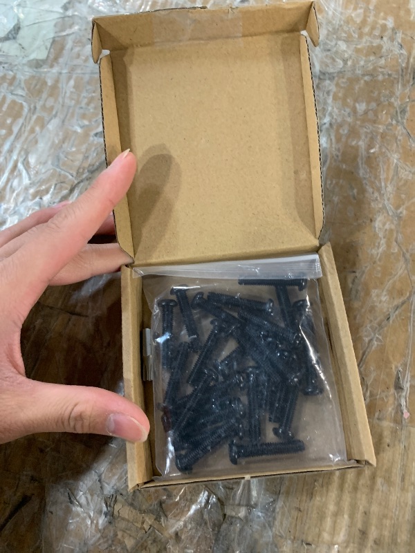 Photo 1 of (25 pcs) M6-1.0 x 30mm Button Head Torx Drive Machine Screws, Stainless Steel 304 (18-8) Security Screws, Anti-Theft Tamper Proof, Black Coated, T30 Drive Bit Included