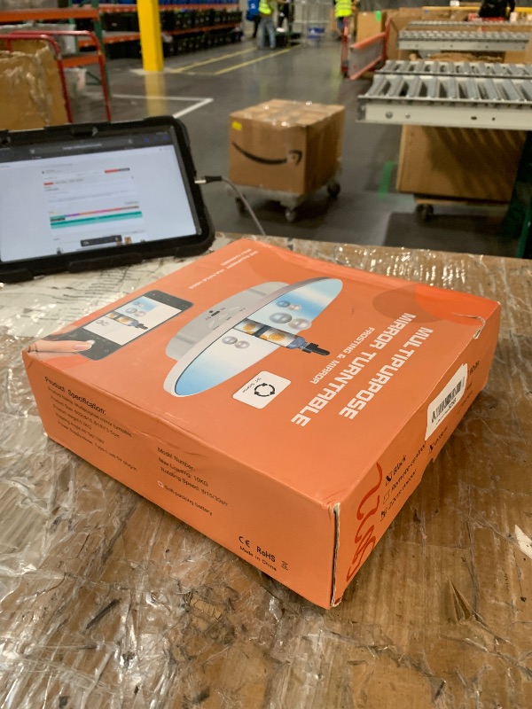 Photo 1 of ***NO REMOTE***
JAYEGT 3 in 1 Motorized Rotating Display Stand with 5.74 /7.08/ 8.66 inch Replacement Mirror Cover?Max 22lbs Load?360 Electronic Turntable for Photography Products (Mirror /3 in1 / Black/ Remote controller)