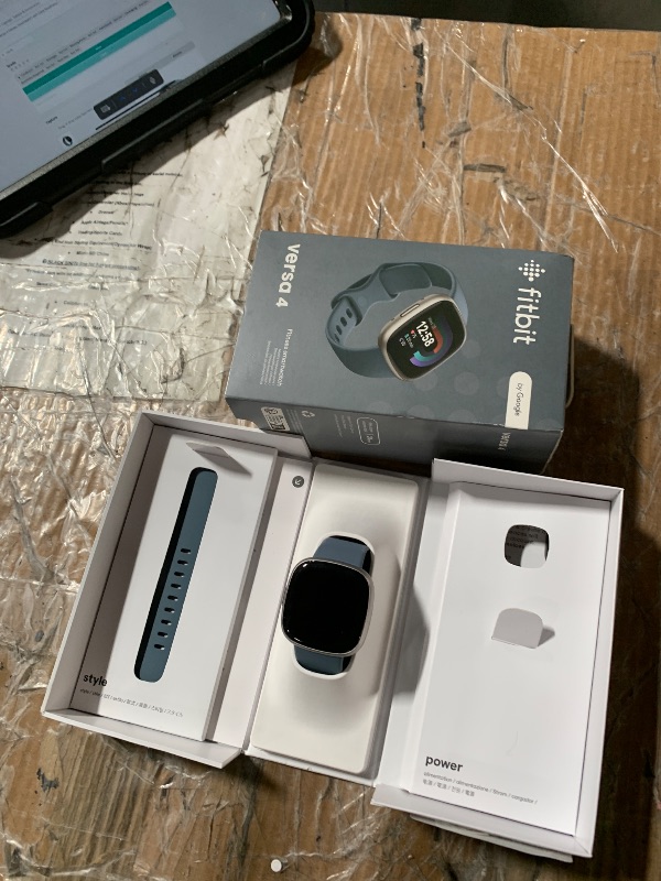 Photo 1 of ***NON FUNCTIONAL***Fitbit Versa 4 Fitness Smartwatch with Daily Readiness