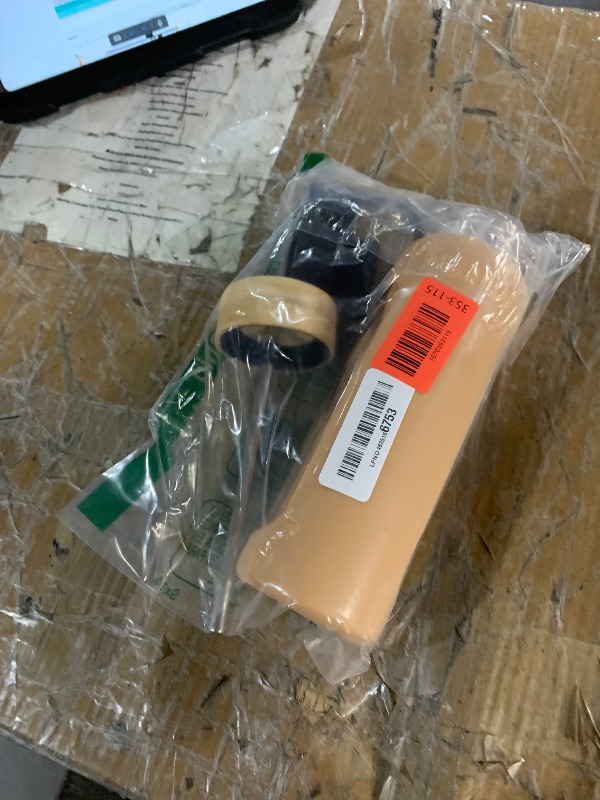 View 2 of ***MISSING PARTS***
Kodrine 24oz Glass Water Bottle with Straw and 2 Lids-Bamboo Straw and Spout Lid with Carry Handle, Borosilicate Glass Drinking Bottle with Silicone Sleeve and Time Marker For Sports Travel, Amber