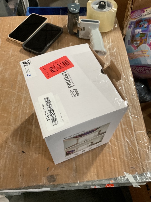 Photo 1 of [Electric Focus]Mini Portable Projector with 4K Support, Bluetooth 5.4 WIFI6, 5watt Sound Base Speaker, 260 ANSI, Android 11, 210° Rotation , Auto Keystone Correction Video Projector HY300 PLUS