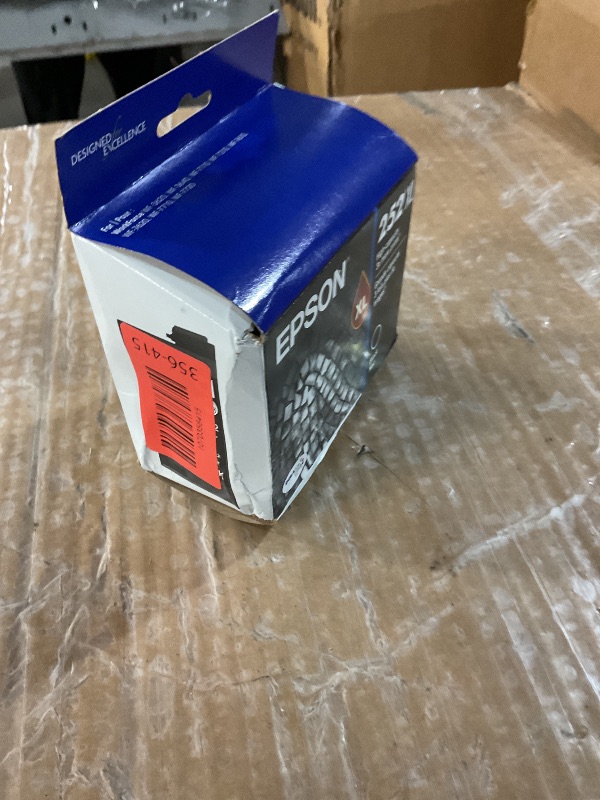 Photo 1 of ***FACTORY SEALED***
EPSON 252 DURABrite Ultra Ink High Capacity Black Cartridge (T252XL120-S) Works with WorkForce WF-3620, 3640, 7110, 7610, 7620, 7710, 7720, 7210