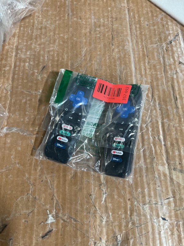 Photo 1 of (Pack of 2) Replacement Remote Control Only for Roku TV, Compatible for TCL Roku/Hisense Roku/Onn Roku/Sharp Roku/Element Roku/Westinghouse Roku/Philips Roku Smart TVs (Not for Roku Stick and Box)
