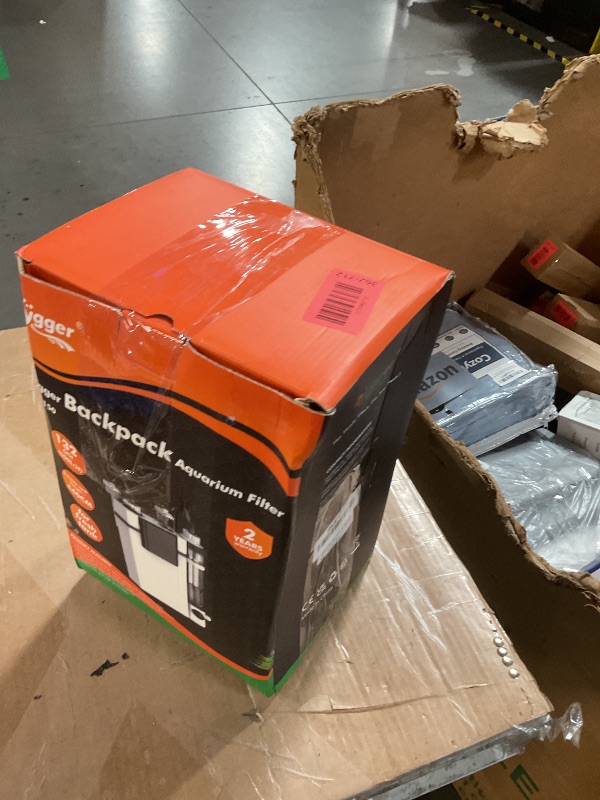 View 2 of ***PARTS ONLY*** ***NONFUNCTIONAL*** hygger Quiet Hang On Back Aquarium Filter 5-30 Gallon Small Fish Tank Canister Filter with Surface Skimmer Spray Bar 3 Floss Pads Filter Media Adjustable Flow, Easy Water Change 132 GPH