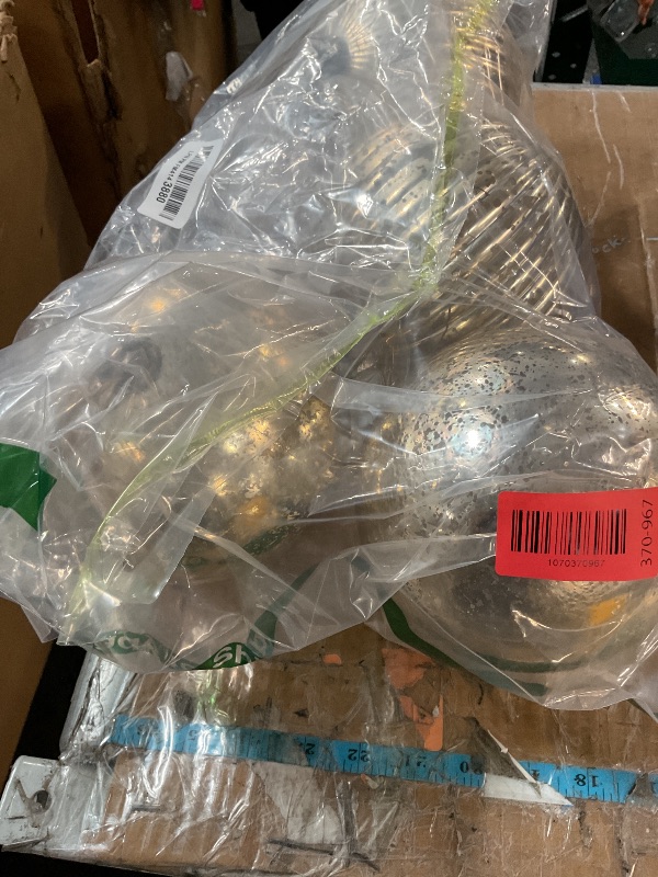 View 2 of ***MISSING PARTS***
KI Store Christmas Ball Ornaments Champagne 6-Inch Set of 4 Extra Large Hanging Tree Ball Ornament Decorations Super Large Shatterproof Vintage Mercury Balls