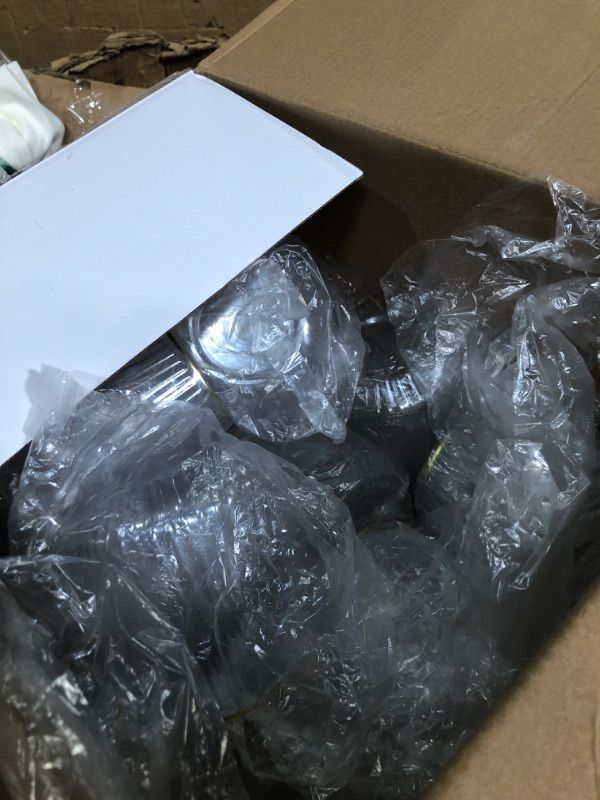 Photo 1 of ***MISSING PARTS***
N9R 24 Count 12oz Clear Plastic Wine Cups with Gold Rim - Elegant Origami Ripple Design, Shatterproof & Disposable for Whiskey, Cocktail, Champagne, Parties, Weddings, Events