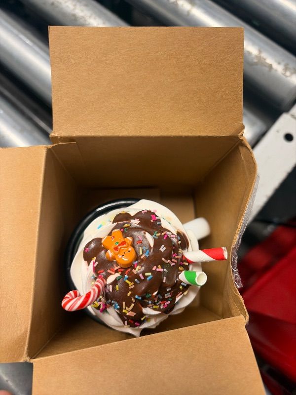 View 2 of ***MISSING ONE***
Ouvibor 2 PCS Christmas Tiered Tray Decor with Faux Whipped Cream Mug Toppers Hot Cocoa Winter Holidays Gifts for Xmas Hot Cocoa Gingerbread Man Table Centerpieces Mini Coffee Mugs Decoration
