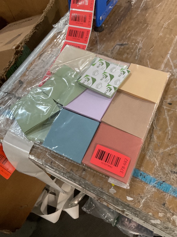 Photo 1 of (18 Pads) Pop Up Sticky Notes 3x3 Refills, Vintage Color, Strong Adhesive Memo Pad Bulk, Suitable for Home, Office, School, Clean Removal