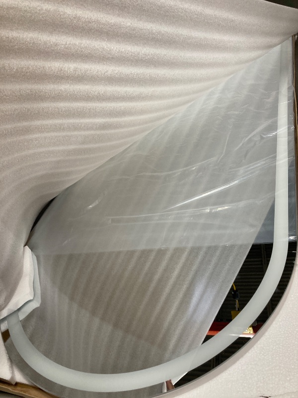 Photo 1 of  Arched Floor Mirror with Lights Wall Mounted Free Standing Leaning for Home, White