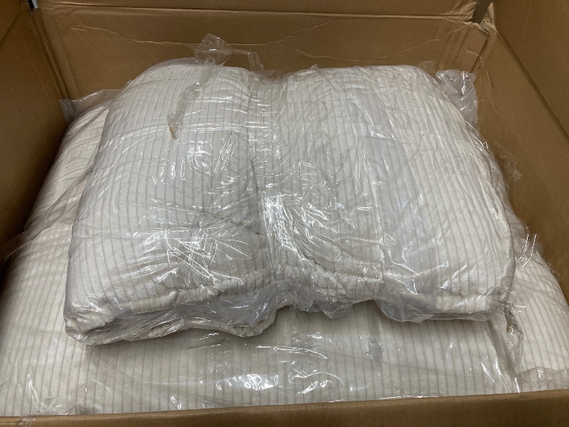 Photo 1 of 108" L-Shaped Boneless Couch, Modular Sectional Sofa with Moveable Ottoman, Corduroy Cloud Couches for Living Room, No Assembly, Ship in a Box, Beige