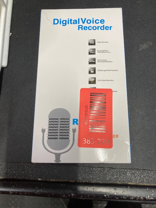 Photo 1 of 128GB Digital Voice Recorder with Playback Upgraded Voice Activated Recording with Premium Noise Reduction Dictaphone Device Perfect for Lectures Meetings Interviews