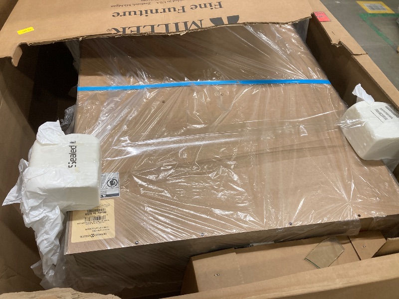 Photo 1 of ***SEE NOTES***Howard Miller Hurwicz Curio Cabinet II, Lockable Storage Cabinets for Collectibles, Decorative Items, Living Room, Home Decor Or Office with Grey Finish, Light Glass Shelves Floor Mount