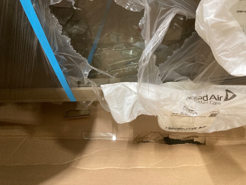 Photo 1 of ***SEE NOTES***Howard Miller Hurwicz Curio Cabinet II, Lockable Storage Cabinets for Collectibles, Decorative Items, Living Room, Home Decor Or Office with Grey Finish, Light Glass Shelves Floor Mount