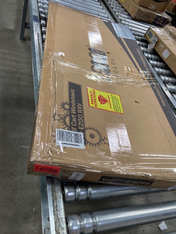 Photo 1 of 10L0L Golf Cart Windshield for EZGO RXV 2008-up Upgrade Thickened Fold Down Windshields Anti-UV Impact Resistant - 38.18"W X 32.5"H