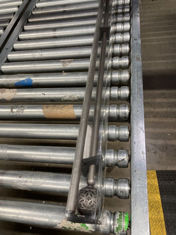 Photo 1 of **MISSING ONE END BALL***H.VERSAILTEX Single Retractable Curtain Rod for Windows 66"-120"?3/4 Inch Diameter Carved Hollow Ball Tail,Pewter