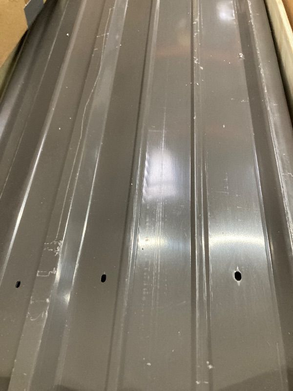 Photo 1 of ***ONLY ONE BOX OF MULTIPLE BOXES*THIS IS ONLY A PORTION OF ITEM INCLUDED***EUHOME 4x6FT Wood & Metal Outdoor Storage Shed, Tool Shed with Sloping Roof and Lockable Door, Shed for Backyard Garden Patio Lawn**ONLY ONE BOX OF MULTIPLE BOXES*THIS IS ONLY A P