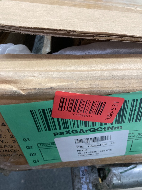 Photo 1 of ***ONLY ONE BOX OF MULTIPLE BOXES*THIS IS ONLY A PORTION OF ITEM INCLUDED***EUHOME 4x6FT Wood & Metal Outdoor Storage Shed, Tool Shed with Sloping Roof and Lockable Door, Shed for Backyard Garden Patio Lawn**ONLY ONE BOX OF MULTIPLE BOXES*THIS IS ONLY A P
