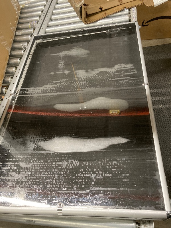 Photo 1 of 34"x22" Card Show Display Case, Large Aluminum Glass Trade Show Display Cases with Lock, Table Top Sports Card Display Case for Jewelry, Trading Card, Collectibles Shows