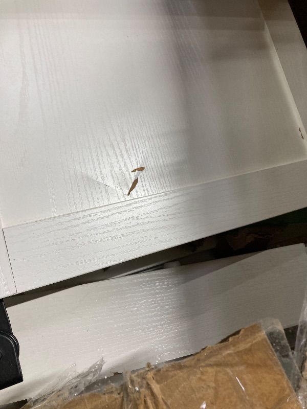 Photo 1 of ***FIREPLACE & HARDWARE ARE MISSING***59'' Fireplace TV Stand with 3D Flame Electric Fireplace Heater, 34'' Tall Farmhouse TV Stand for 65 Inch TV, Entertainment Center TV Console with 2 Drawers, Sliding Barn Door for Living Room***FIREPLACE & HARDWARE AR