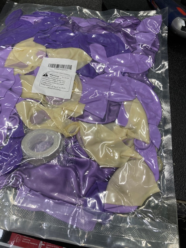 Photo 1 of 150pcs Dark Light Purple Balloon Arch Kit Party Decorations 18 12 10 5In Different Size Color Latex Metallic Confetti Balloons for Women Girl Birthday Bridal Baby Shower Party Supplies