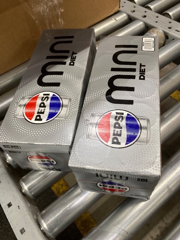 Photo 1 of ++2 PACKDiet Pepsi Soda, 7.5 Ounce Mini Cans, 20 Pack