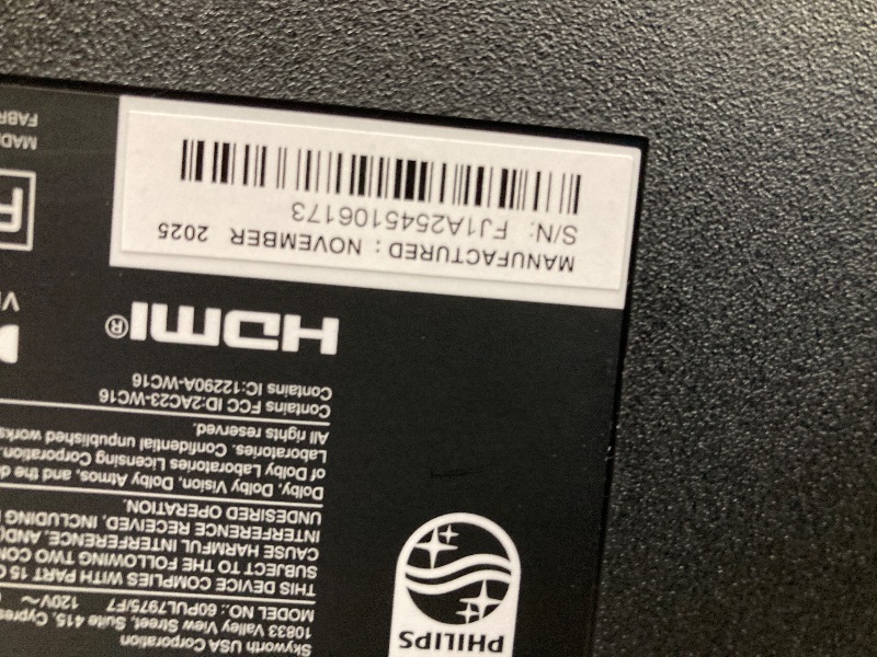 Photo 1 of ****referencwe****Roku Smart TV 2025 – 60-Inch Select Series, 4K HDR TV – RokuTV with Enhanced Voice Remote – Flat Screen LED Television with Wi-Fi for Streaming Live Local News, Sports, Family Entertainment