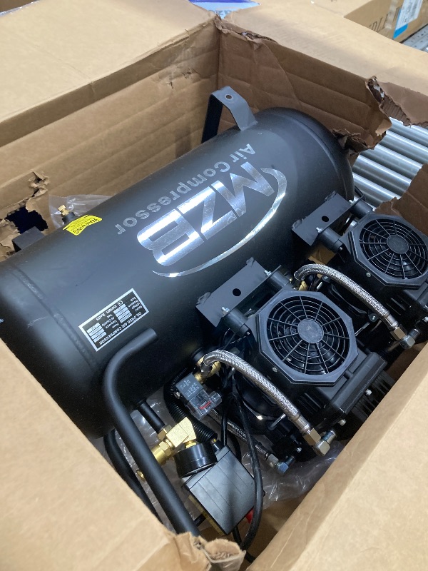 Photo 1 of **PARTS ONLY***MZB 13.2 Gallon Ultra Quiet Air Compressor 115PSI Steel Tanks 70dB Noise Level Oil Free Air Compressor