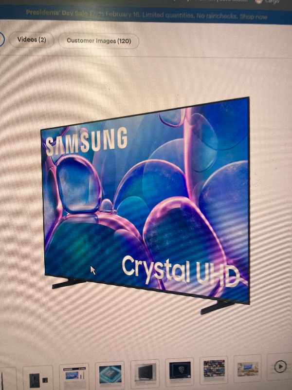 Photo 1 of ***NO REMOTE, NO STAND & NO CORD***Samsung - 75" Class U7900 Series UHD 4K Smart Tizen TV (2025)***NO REMOTE, NO STAND & NO CORD***