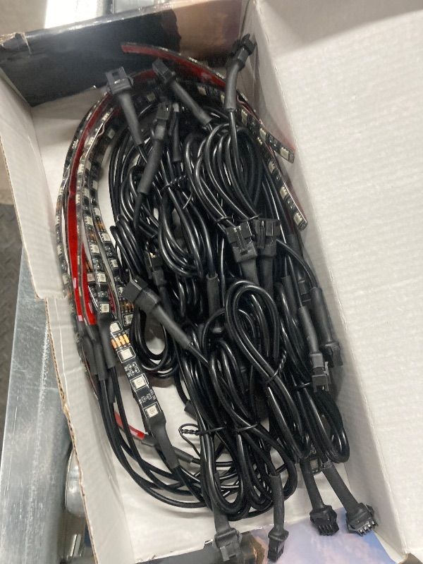 Photo 1 of 12pcs Golf Cart Underglow LED Light Strip Kit, 16 Color RGB LED Lighting Strips for Extended EZGO Club Car Yamaha, 9-12V Led Strip Kit with 22 Lighting Modes and Music Mic Sync (4 Lengths)