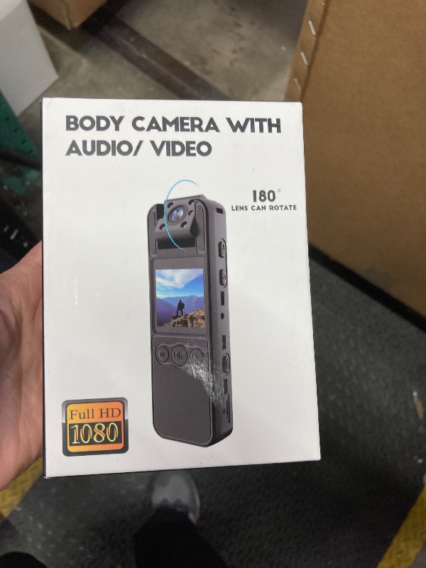 Photo 1 of 1080P Body Cameras with Audio and Video Recording| 180° Rotating Lens | 6-8HR Battery | Night Vision | 64GB SD Card | 1.3" LCD | Portable Security Cam for Police, Law Enforcement, Outdoors & Meetings