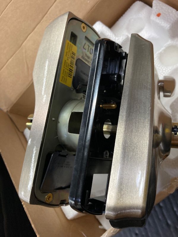 Photo 1 of ***WHAT YOU SEE IS EVERYTHING INCLUDED*NOTHING ELSE***SCHLAGE FE595 CAM 619 GEO Camelot Keypad Entry with Flex-Lock and Georgian Style Knobs, Satin Nickel***WHAT YOU SEE IS EVERYTHING INCLUDED*NOTHING ELSE***