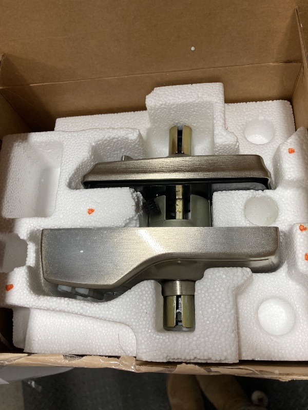 Photo 1 of ***WHAT YOU SEE IS EVERYTHING INCLUDED*NOTHING ELSE***SCHLAGE FE595 CAM 619 GEO Camelot Keypad Entry with Flex-Lock and Georgian Style Knobs, Satin Nickel***WHAT YOU SEE IS EVERYTHING INCLUDED*NOTHING ELSE***