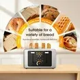 Photo 1 of  Touchscreen Toaster 4 Slice - Stainless Steel Toaster, 6 Shade Settings, Extra Wide Slots Toaster