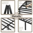 Photo 1 of  18 inch King Size Metal Bed Frame, Heavy Duty Metal Platform with Ample Storage Space, Sturdy Construction, No Box Spring Needed