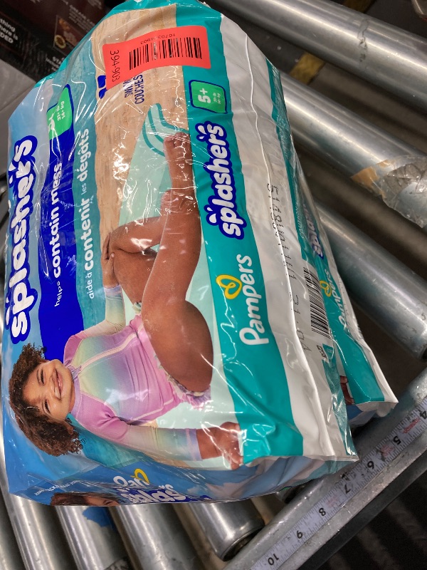Photo 1 of *****2 PACK**** Pampers Swim Diapers - Splashers - Size 5+, 17 Count, Gap-Free Disposable Baby Swimming Pants