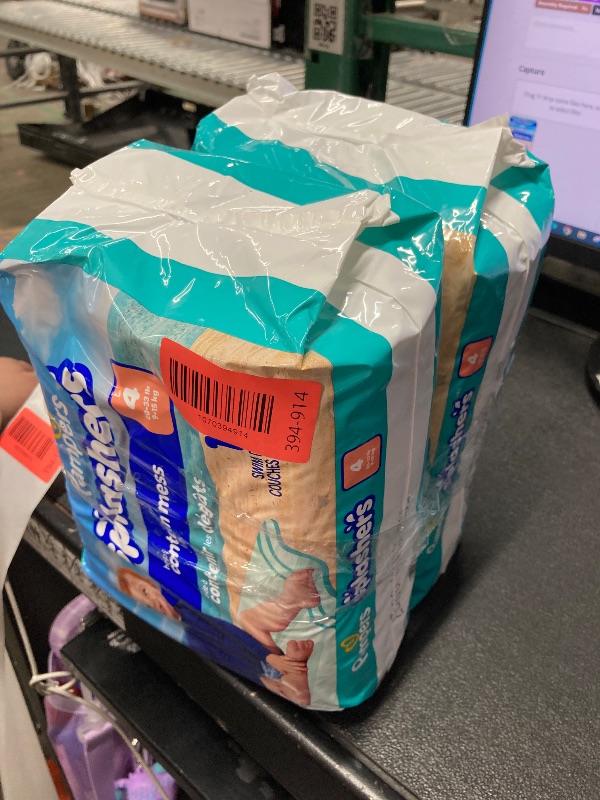 Photo 1 of ***** 2 PACK****** Pampers Swim Diapers - Splashers - Size 4, 18 Count, Gap-Free Disposable Baby Swimming Pants