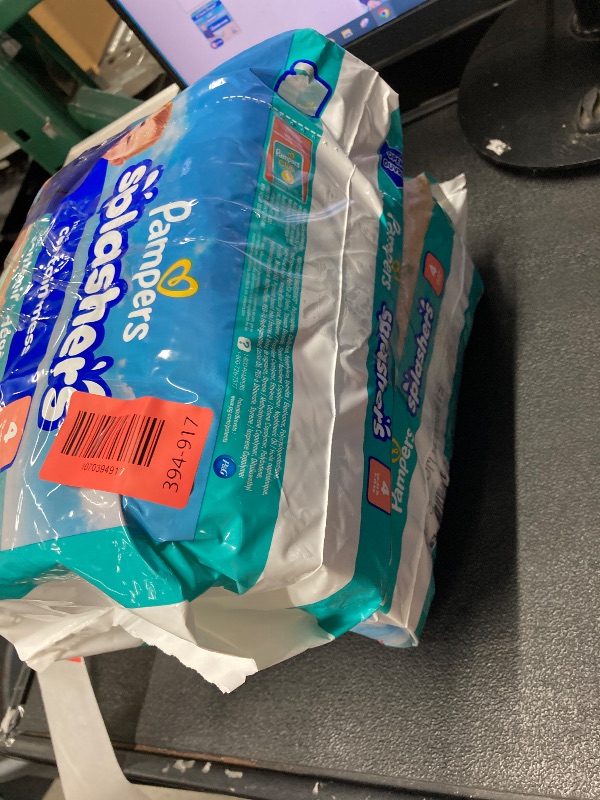 Photo 1 of ***** 2 PACK****** Pampers Swim Diapers - Splashers - Size 4, 18 Count, Gap-Free Disposable Baby Swimming Pants