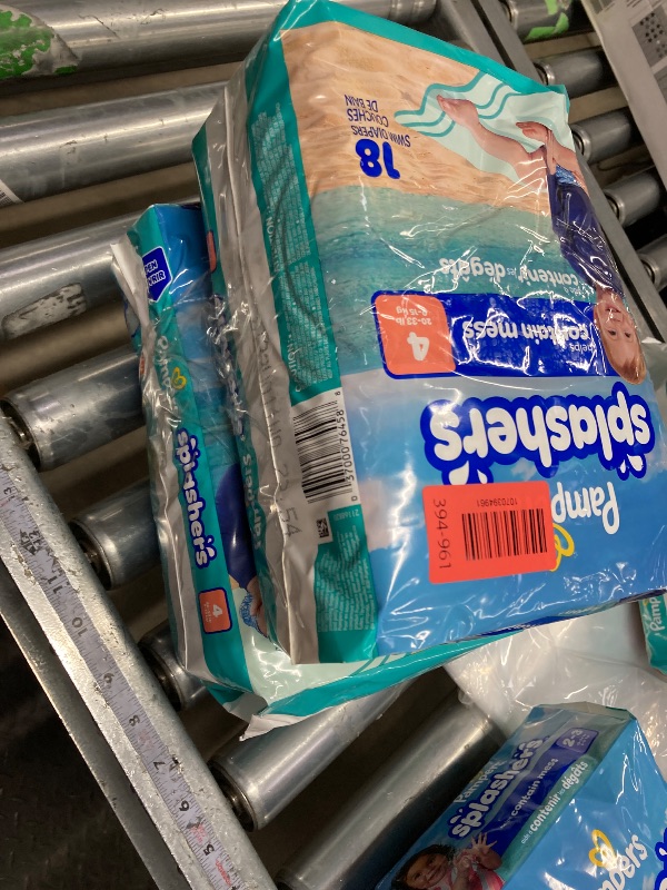 Photo 1 of ****** 2 PACK ******** Pampers Swim Diapers - Splashers - Size 4, 18 Count, Gap-Free Disposable Baby Swimming Pants