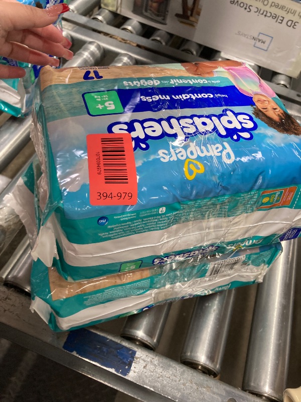 Photo 1 of ***** 2 PACK ****** Pampers Swim Diapers - Splashers - Size 5+, 17 Count, Gap-Free Disposable Baby Swimming Pants