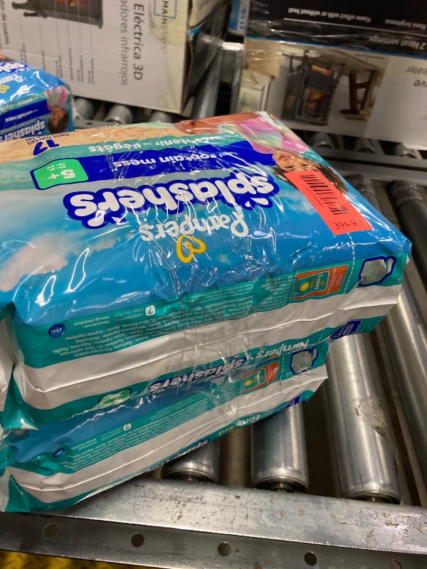 Photo 1 of ***** 2 PACK ****** Pampers Swim Diapers - Splashers - Size 5+, 17 Count, Gap-Free Disposable Baby Swimming Pants