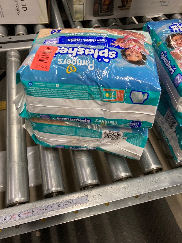 Photo 1 of ****** 2 PACK ****** Pampers Swim Diapers - Splashers - Size 2-3, 20 Count, Gap-Free Disposable Baby Swimming Pants