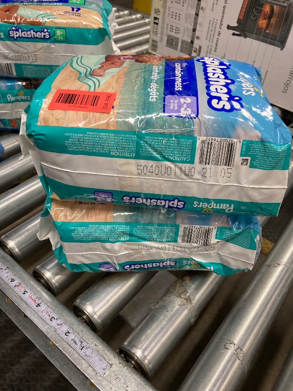 Photo 1 of ***** 2 PACK*****Pampers Swim Diapers - Splashers - Size 2-3, 20 Count, Gap-Free Disposable Baby Swimming Pants