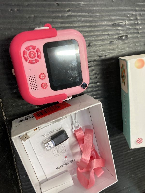 Photo 1 of ***WHAT YOU SEE IS EVERYTHING INCLUDED*NOTHING ELSE*** Instant Print Camera for Kids,Selfie Video Camera That Print Photos,Christmas Birthday Gifts for Girls Age 3-12,Toddler Toys Cameras for 3 4 5 6 7 8 9 10 Year Old Girls Boys Pink***WHAT YOU SEE IS EVE