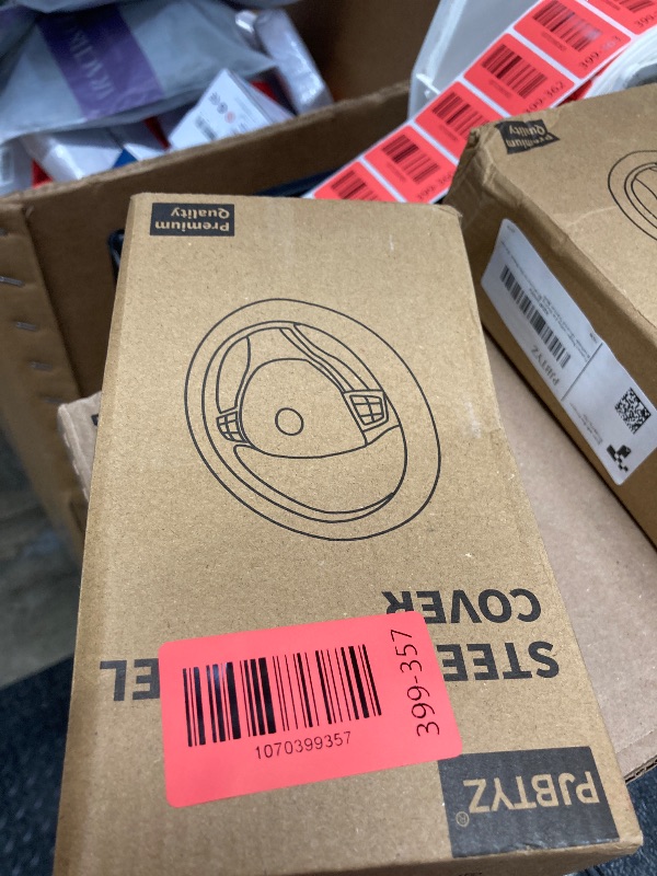 Photo 1 of ?2025 Model? Breathable Soft Leather Car Steering Wheel Cover for Men Women, Non-Slip, Comfortable,Universal 15 inches Steering Wheels, Black