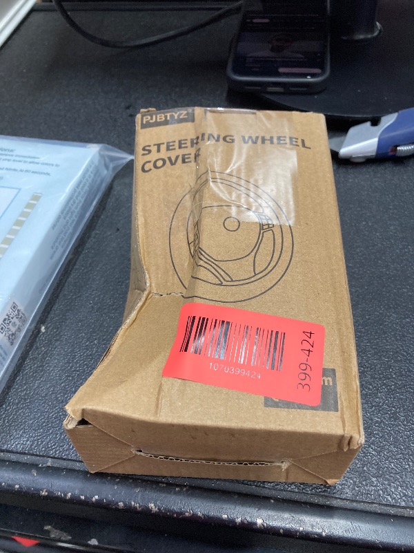 Photo 1 of ?2025 Model? Breathable Soft Leather Car Steering Wheel Cover for Men Women, Non-Slip, Comfortable,Universal 15 inches Steering Wheels, Black